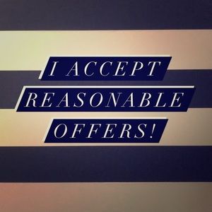Reasonable offers accepted!